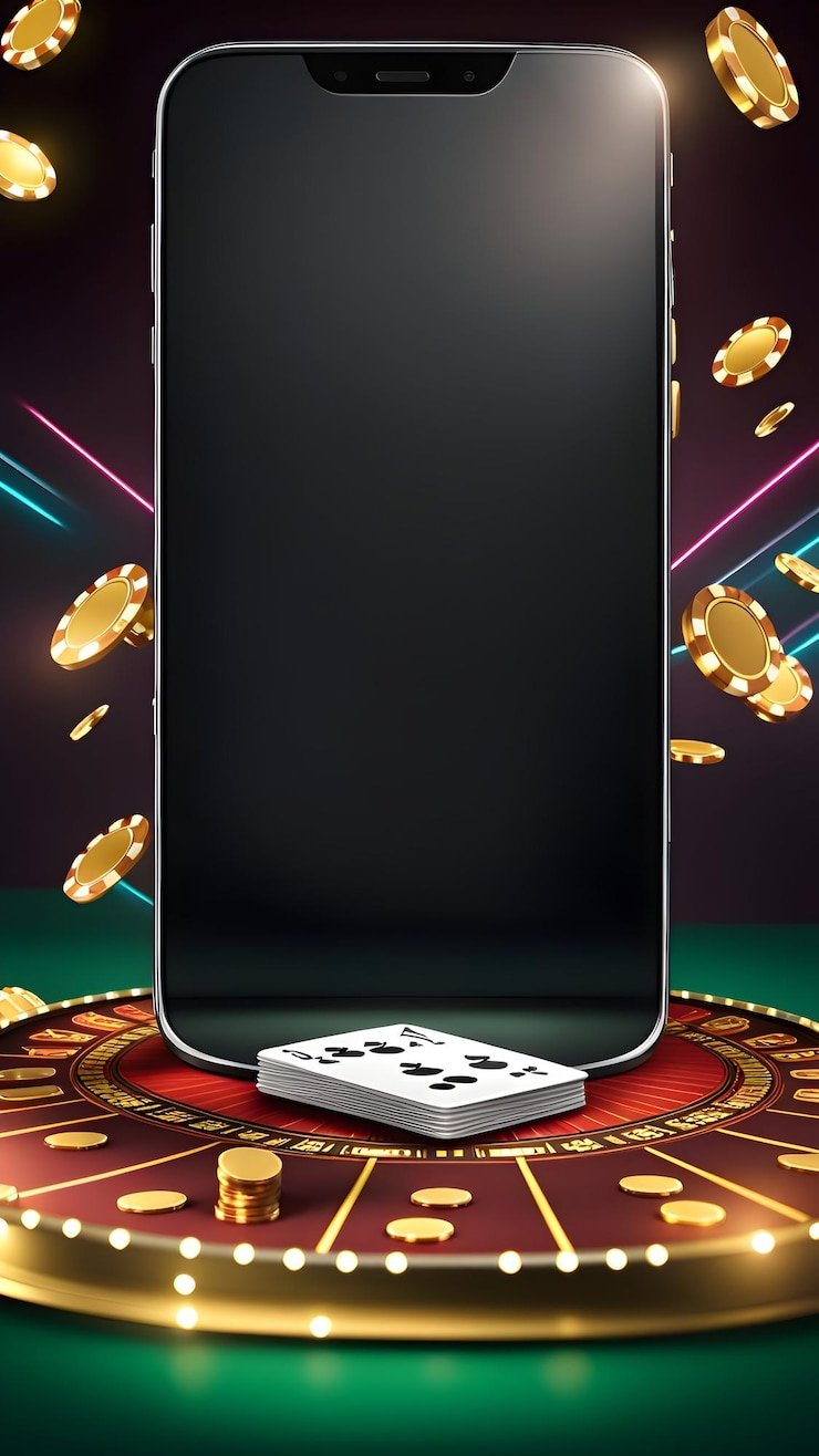 Antarmuka permainan Gaple Online di aplikasi mobile ratu188 dengan kartu domino dan papan permainan